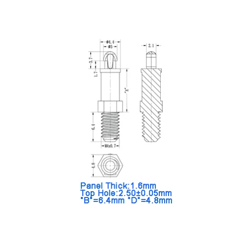 GMSCBST-M4 / MSCBST-M4 | Espaciador M4 | Gecko Fastener GmbH