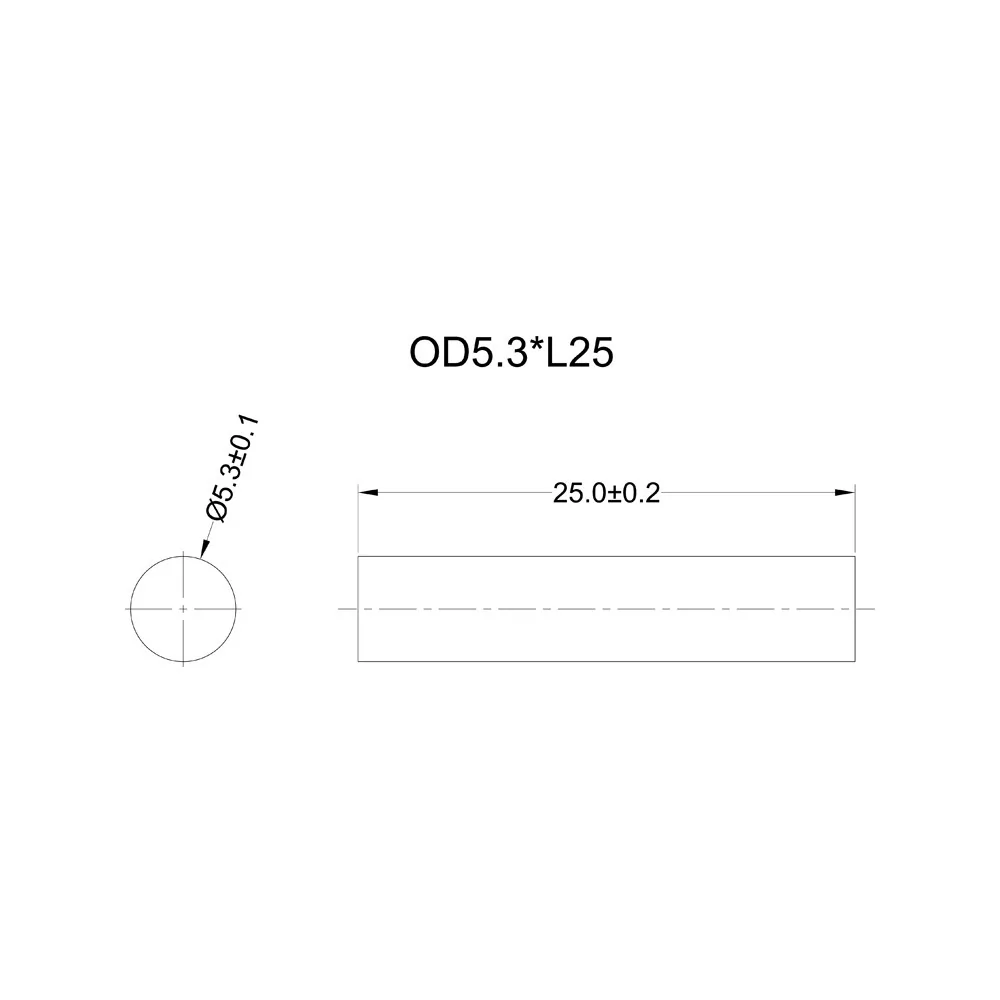 OD5.3*L25 - Varilla de PVDF | Gecko Fastener GmbH
