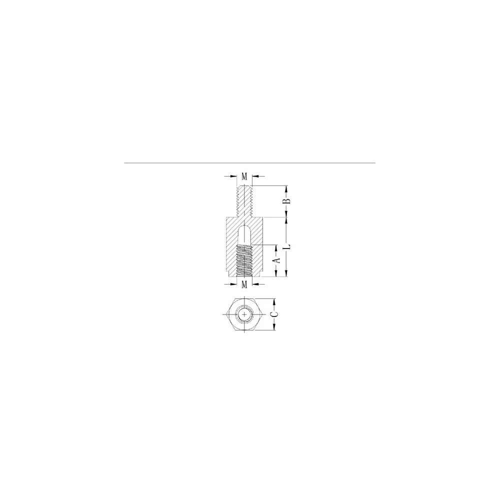 GHTS / HTSN | Distanciador rosca hembra - rosca hembra | Gecko Fastener GmbH