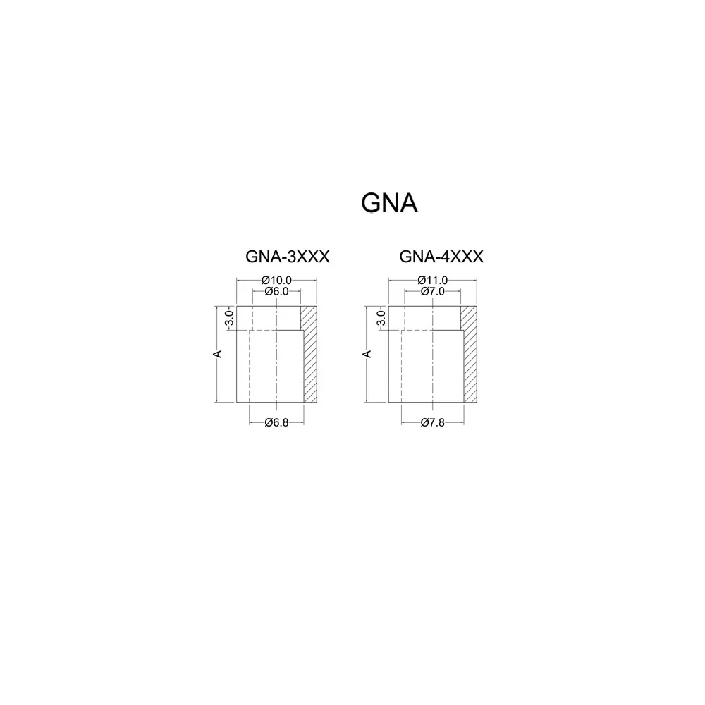 GNA-serie - afstandsbus met vergrendeling | Gecko Fastener GmbH