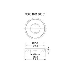 G006 1081 000 01 - Dopring / Ring | Gecko Fastener GmbH 2