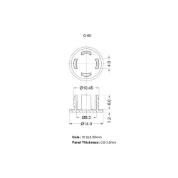 G161 0100 - Cover Cap | Gecko Fastener GmbH 2