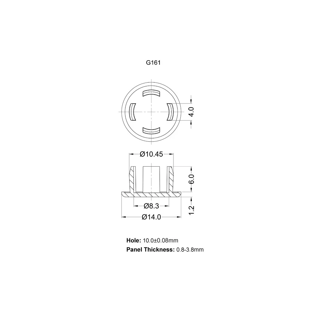 G161 0100 - Capuchon de protection | Gecko Fastener GmbH