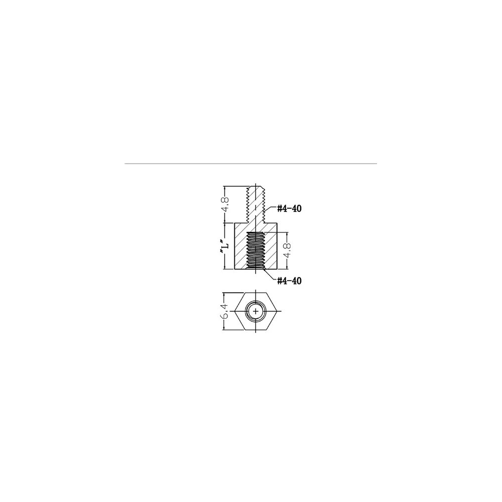 GHTS-440 | hexagonal spacer internal/external thread