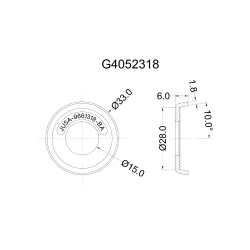 G4052318 - Afstandsring | Gecko Fastener GmbH 2