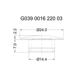 G039 - Tappi per viti a testa cilindrica | Gecko Fastener GmbH 2