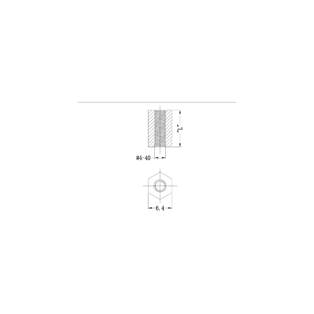 GHTS-FF-440 | zeskantige afstandhouder 2x binnendraad | Gecko Fastener GmbH