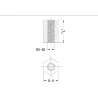 Hexagonal Female-Female Spacer