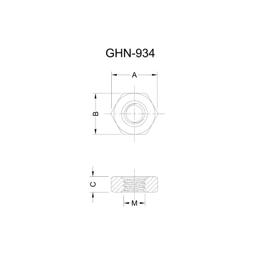 Série GHN - Hex Full Nut | Gecko Fastener GmbH
