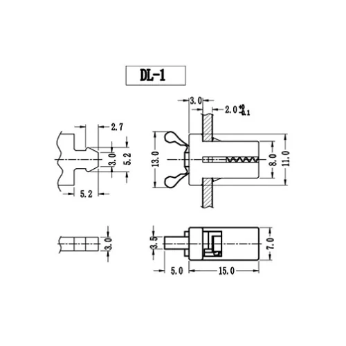 GDL-1 / DL-1 | Türschnappverschluss | Gecko Fastener GmbH