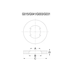 G015/G041/G003/G031 - Antiverliesringen | Gecko Fastener GmbH 2