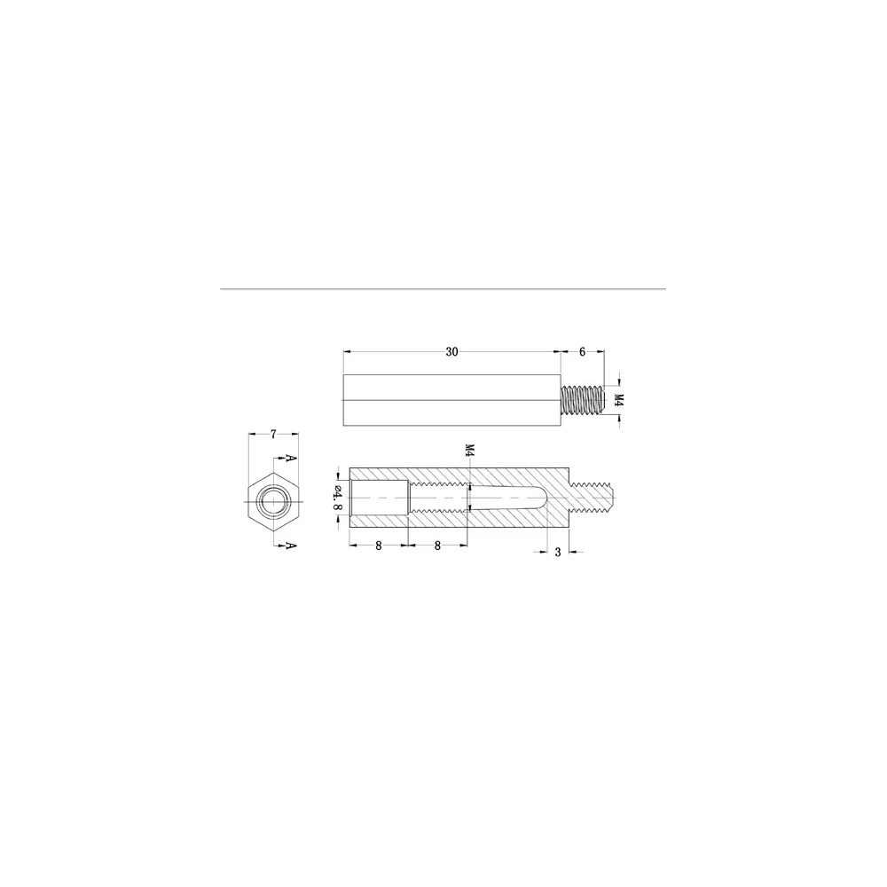 GHTS-MF-M4-7-30 / Afstandhouder & printplaat | Gecko Fastener GmbH
