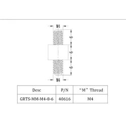 GRTS-MM-M4-8-6 / Entretoises & PCB pour M4| Gecko Fastener GmbH 2