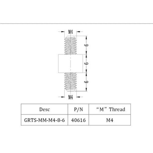 GRTS-MM-M4-8-6 / Spacer & PCB for M4| Gecko Fastener GmbH