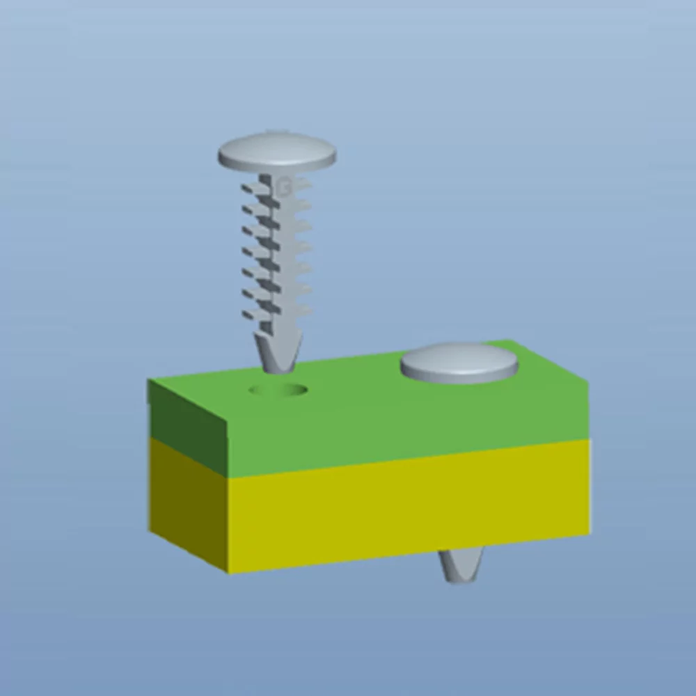 G167 - Barbed Push Fastener | Gecko Fastener GmbH