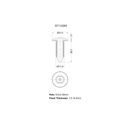 GT112283 - Beslag voor sparren | Gecko Fastener GmbH 2