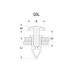 GSL35-48 - Rivetto a pressione | Gecko Fastener GmbH 2