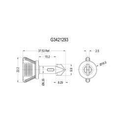 G3421293 - Verrou rotatif en plastique | Gecko Fastener GmbH 2