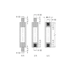 GRSP-HTS-8 / TNSP / Distanziale filettato in ottone | Gecko Fastener GmbH 2