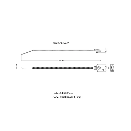 GWIT-50RA - Montagekabelbinder | Gecko Fastener GmbH