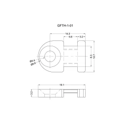 GFTH-1-01 - Support de colliers de serrage à visser |Gecko Fastener GmbH 2
