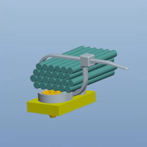 GFTH-1-01 - Cable tie holder screw version |Gecko Fastener GmbH