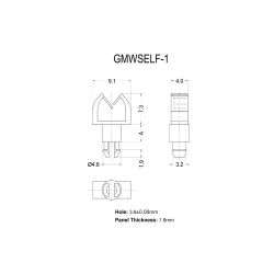GMWSELF-1 - Micro Draadzadel, Vergrendeling 2
