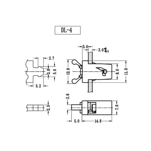 GDL-4 / DL-4 | Deurslot | Gecko Fastener GmbH