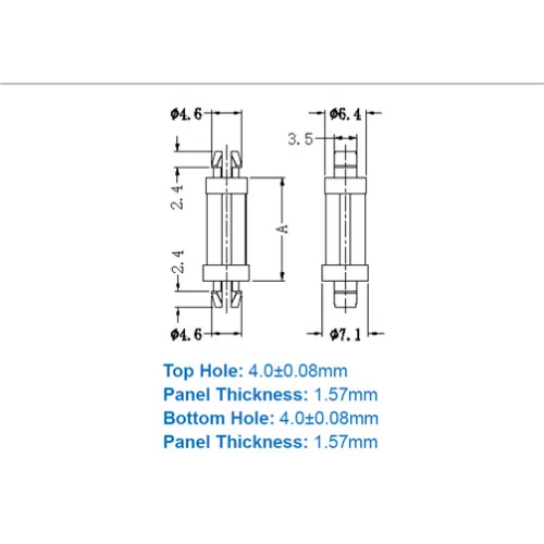 GSP1 / SP1 / Espaciador miniatura | Gecko Fastener GmbH