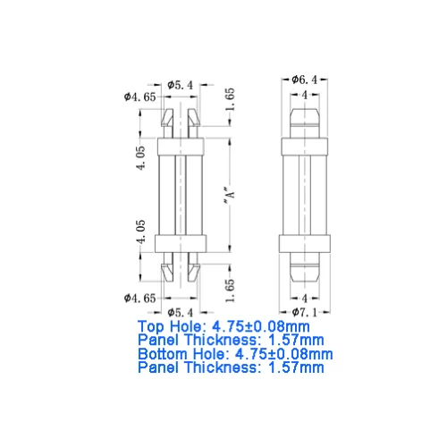 GSP2 / SP2 / Palo di supporto doppio per la pressatura | Gecko Fastener GmbH