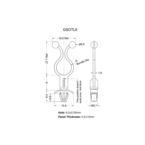 GSOTL6 - Stand-Off Twist Lock