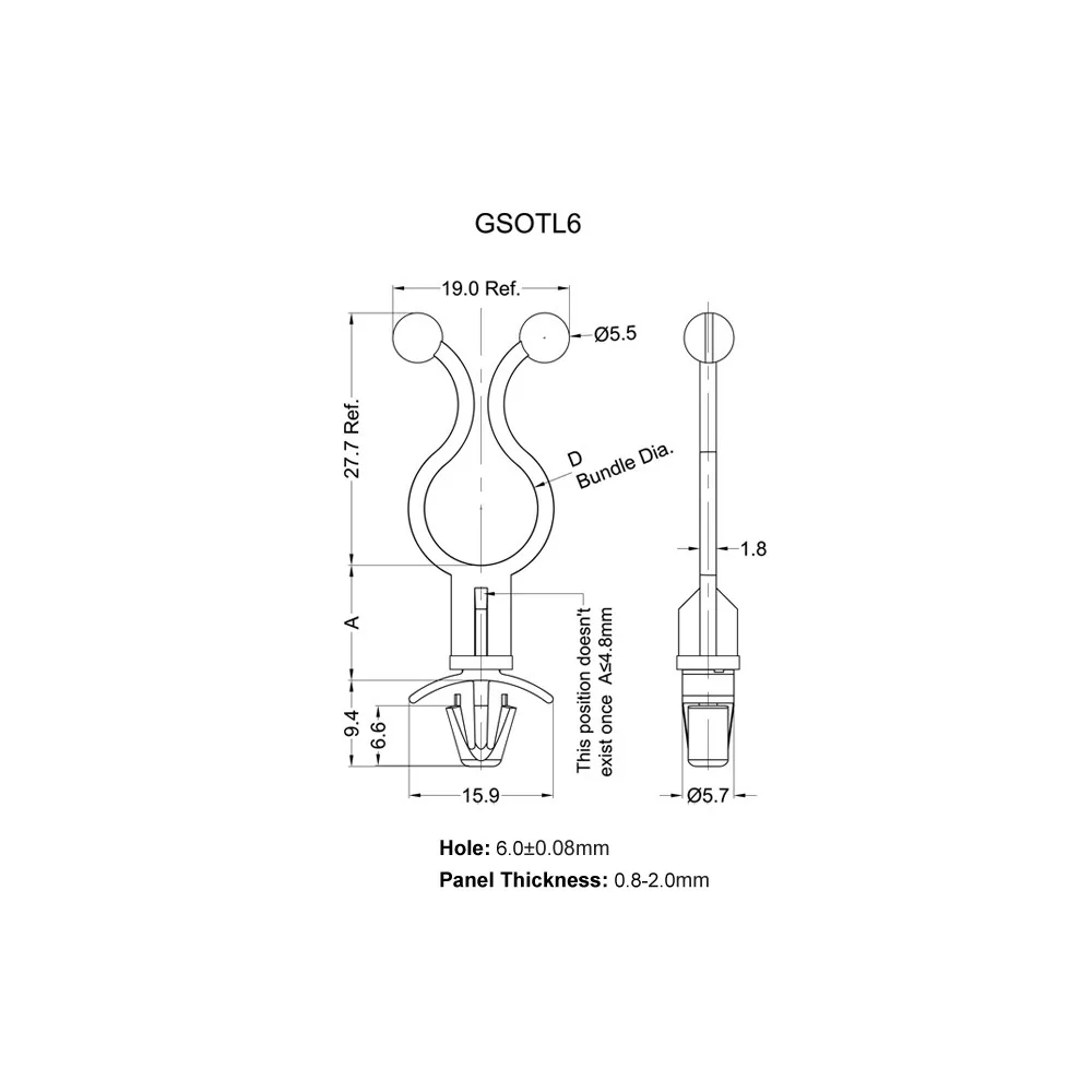 GSOTL6 - Stand-Off Twist Lock