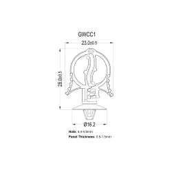 GWCC1 - Webbed Centring Clip 2