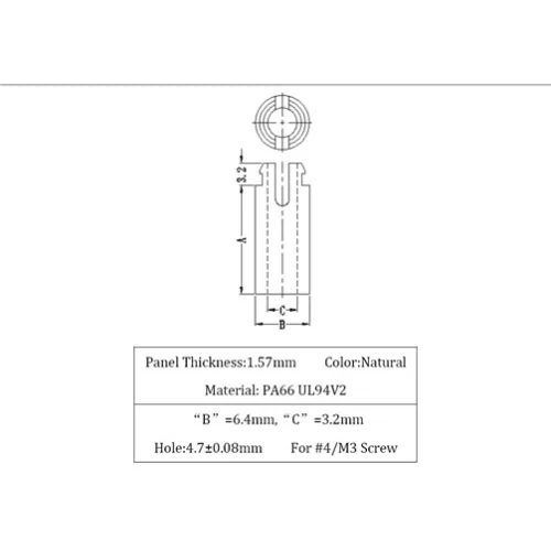 GSRS4 / SRS4 / Spacer roller self-retaining M3 | Americom