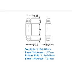 GMCBP / MSPM | Miniatuur afstandsstuk | Gecko Fastener GmbH 2