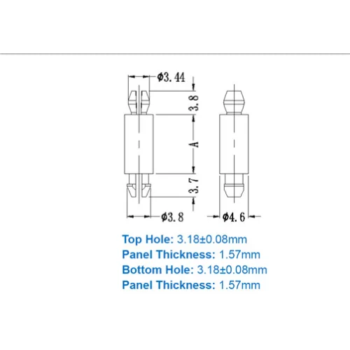 GMCBP / MSPM | Entretoises miniatures | Gecko Fastener GmbH