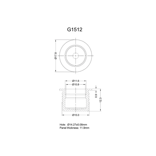 G1512 - Press-in plugs, push-in plugs | Gecko Fastener GmbH