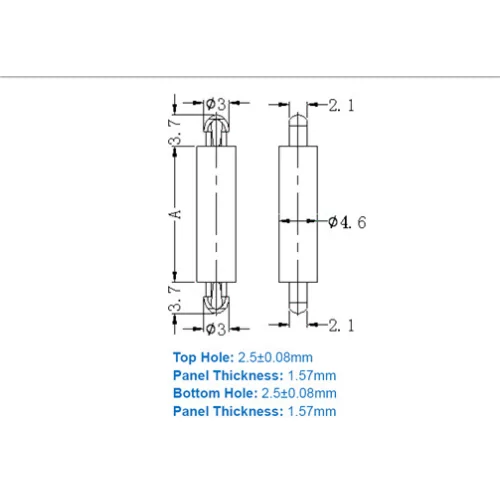 GSP-MDL-1 / MDLSP1 / Miniatur-Abstandshalter | Gecko Fastener GmbH