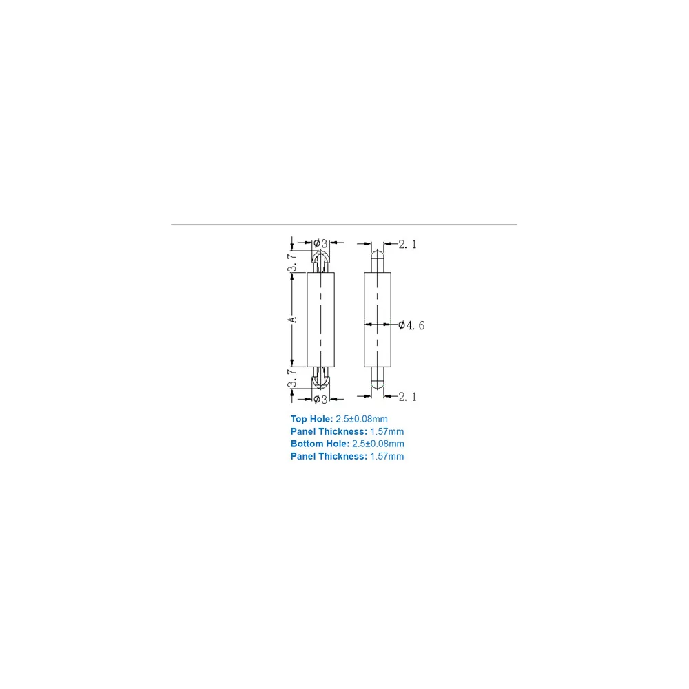GSP-MDL-1 / MDLSP1 / Miniatur-Abstandshalter | Gecko Fastener GmbH
