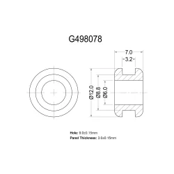 G498078 - Pasacables | Gecko Fastener GmbH 2