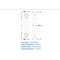 GSP-MDL-2 / MDLSP2 / Miniatur-Abstandshalter | Gecko Fastener GmbH 2