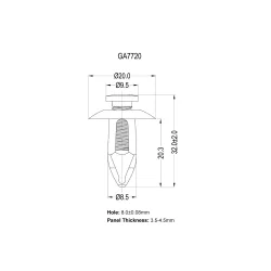 GA7720 - Schroefklinknagels | Gecko Fastener GmbH 2
