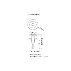 GUSR64125 - Rivetto a vite | Gecko Fastener GmbH 2