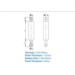 GSP-MDLS-1 / MDLSPK1 / Miniatur-Abstandshalter| Gecko Fastener GmbH 2