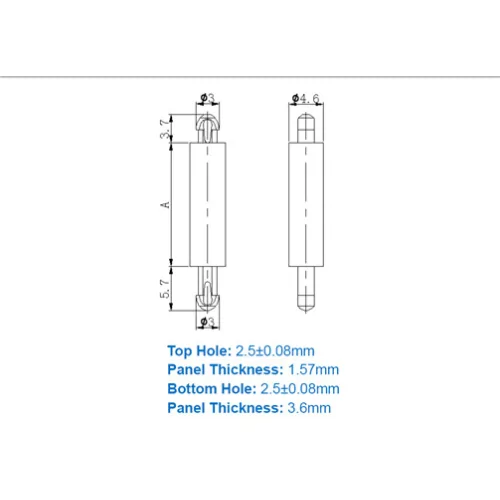 GSP-MDLS-1 / MDLSPK1 / Miniatur-Abstandshalter| Gecko Fastener GmbH