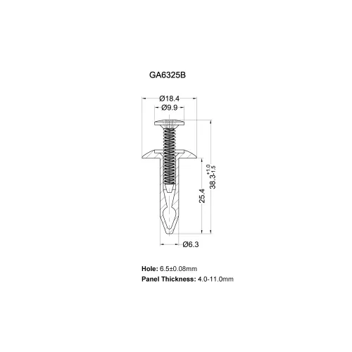 GA6325B - Screw Rivets | Gecko Fastener GmbH