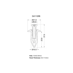 GA1126B - Screw Rivets | Gecko Fastener GmbH 2