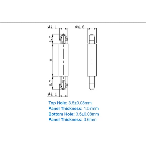 GSP-MDLS-2 / MDLSPK2 / Miniatur-Abstandshalter | Gecko Fastener GmbH
