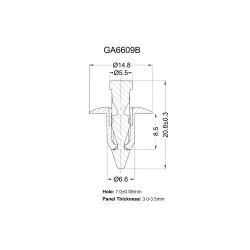 GA6609B - Rivetti a pressione | Gecko Fastener GmbH 2