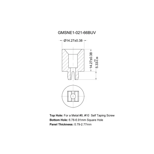 GMSNE1 - Ecrou à enclenchement | Gecko Fastener GmbH